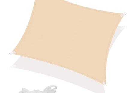 Schaduwdoek | Zonnezeil | Vierkant | 3 x 3 m | 90% Schaduw | Beige