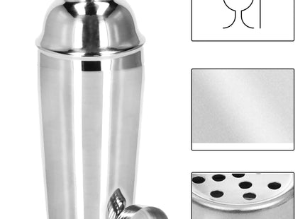 Cocktail Set | 6-Delige Cocktail Shaker Set | Cocktailset | Bartender set | RVS | Zilverkleurig