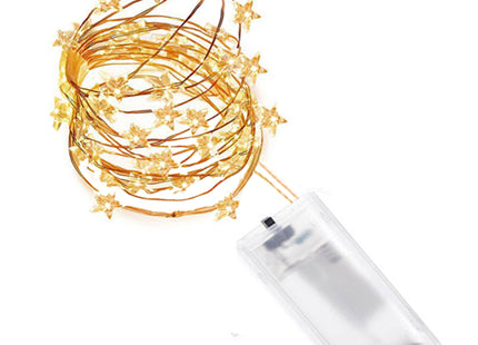 Kerstverlichting - Kerstboomverlichting - Sterren - 20 LED - Warm Wit