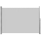 Windscherm - Tuinscherm - Oprolbaar - Waterbestendig - Staal - Aluminium - Lichtgrijs - 300 X 160 CM