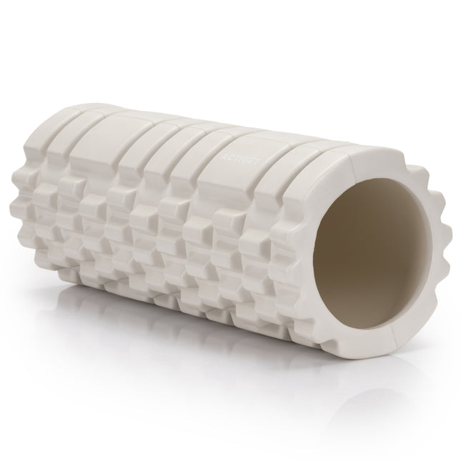 Actiget® Foam roller - Triggerpoint massage - Massage roller - 33 CM - Medium Hard - Lichtbeige