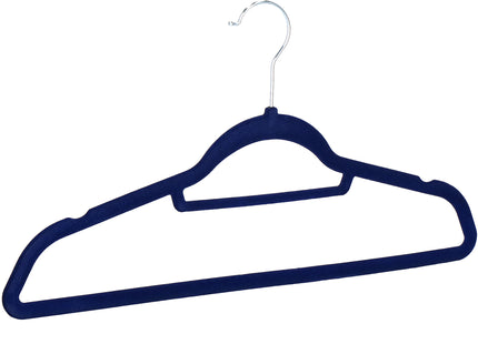Velours Kledinghangers - 3 Stuks - Draaibaar - Luxe - Blauw