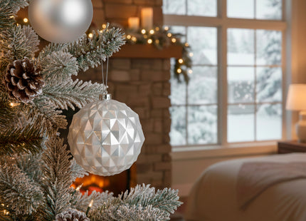 Kerstballen | 6 Stuks | 15 cm | Zilver