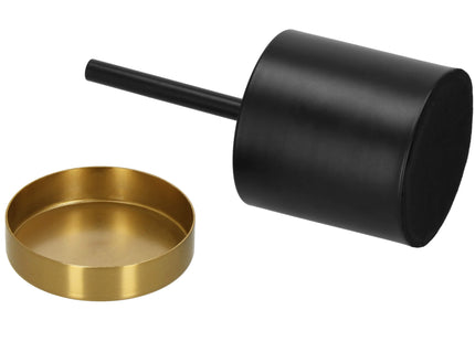Kandelaar - Metaal - Set Van 2 - Rond - Zwart/Goud