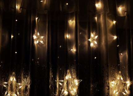Sterrengordijn | 2 m | 92 LED | Warm Wit