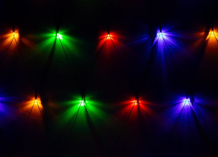 Netverlichting | Lichtgordijn | Kerstverlichting buiten | Multicolor | 160 LED