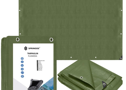 Afdekzeil | Dekzeil | Zeildoek | Waterdicht | PVC | 3 x 5 m | 120 g/m2 | Groen