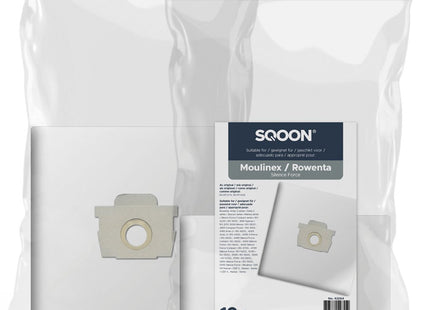 SQOON® Stofzuigerzakken  Geschikt voor Moulinex / Rowenta Silence Force - 10 Stuks
