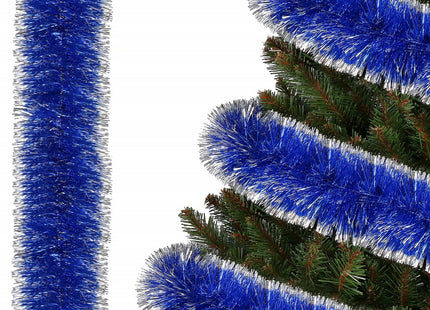 Kerstslinger | Guirlande | 6 m | Marineblauw/Zilver