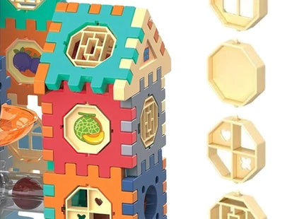 Constructiespeelgoed - Bouwspeelgoed - Bouw- en montageblokken voor kinderen - Ballenbakbaan - Meerkleurig - 246 Stuks