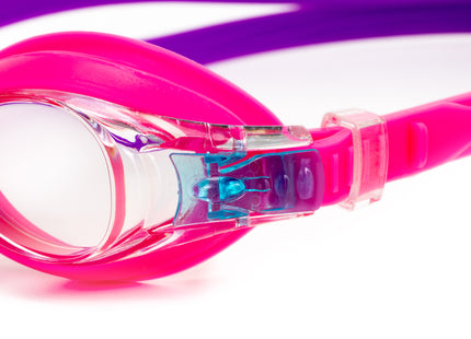 Duikbril - Zwembril - Kinderduikbril - Inclusief Oordoppen En Neusklem - Verstelbaar - Unisex - Roze/Paars