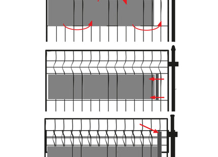 Vlechtband | Privacyfolie | Vlechtband Voor Tuinafsluiting | PVC | 35 m | Antraciet