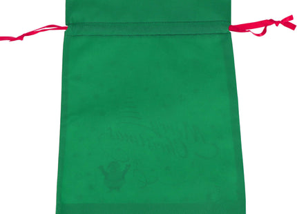 Kerstzak | Cadeautas | Groen/Wit