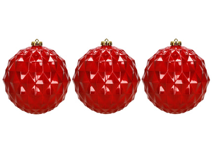 Kerstballen | 6 Stuks | 15 cm | Rood