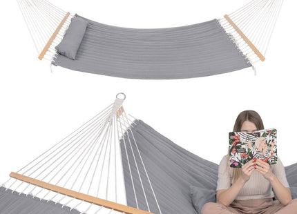 Hangmat | Extra Stevig | Grijs | 200 x 140 cm