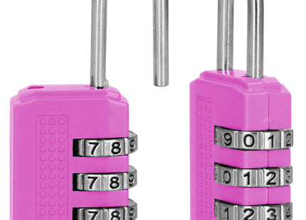 Hangslot - Slot - 3 Cijferig - Bagage - Roze