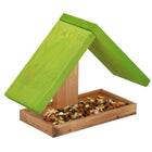 Vogelvoederhuisje - Vogelvoederplek - Vogelvoeding - Staand - Bruin - Groen - 12,5 x 31 x 21,5 cm