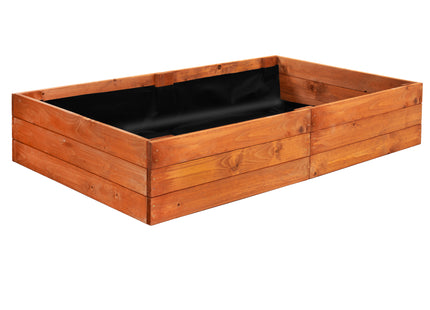 Kweekbak - Plantenbak - Moestuin - Planten - Hout - Bruin - 140 x 84 x 26,5 Cm