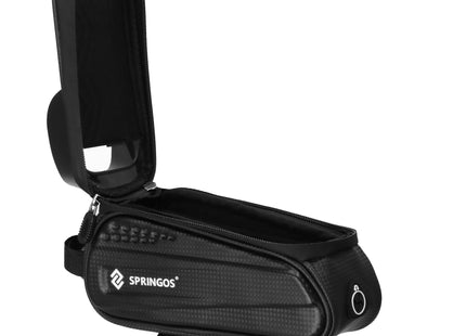 Fietstas - Frametas - Inclusief Telefoonhouder - Waterdicht - Etui/Tas - Klittenband - Zwart