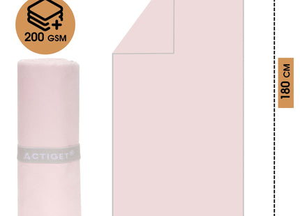 Strandlaken | Badlaken | Sneldrogend | Strandhanddoek | Microvezel | 180 x 100 cm | Roze