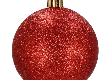 Kerstballen | 12 Stuks | 6 cm | Rood