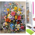 Diamond Painting - Volwassenen - Bloemen - 40 x 30 cm
