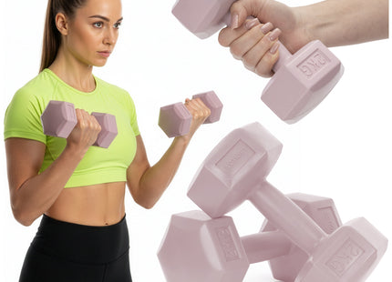 Dumbbell Set - 2 KG - Roze - Oefengewichten