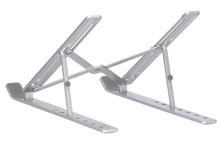 Laptopstandaard - Opvouwbaar - Standaard - Kantelen - Metaal - Zilver