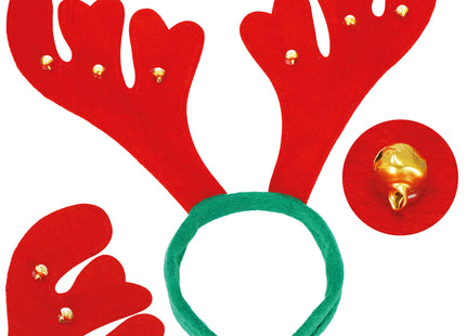 Hoofband | Haartooi | Rendier Gewei | Kerstversiering | Belletjes | Kerst