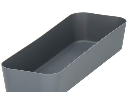 Opbergbak - Opberg Bakje - Lade Organizer Bak - Lade bak - Lade Indeling - Grijs - 26x9cm