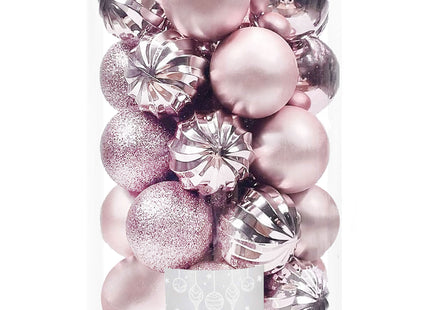 Kerstballen | 20 Stuks | 6 cm | Roze