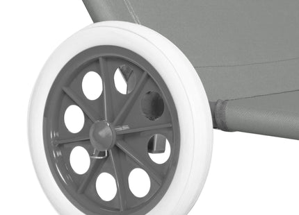 Ligstoel | Ligbed | Verstelbaar | Ergonomische Vorm | Grijs