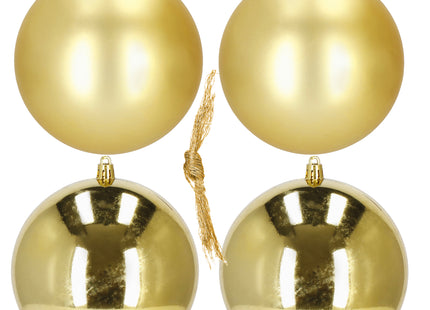 Kerstballen | 4 Stuks | 12 cm | Goud