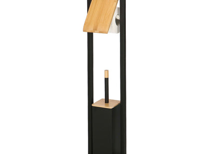 Toiletbutler | Toiletrolhouder | Toiletborstel Met Houder | Toiletaccessoire | Zwart