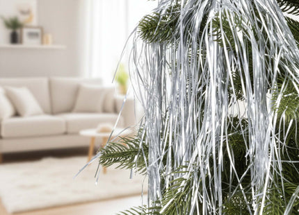 Engelenhaar - Kerstversiering - Kerstboom - Zilver  100 cm - 120 Stuks