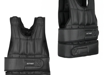 Gewichtsvest - Verzwaard Vest - Trainingsvest - Crossfittvest - Hardlopen / Cardio - Verstelbaar - 20 Kg - Zwart