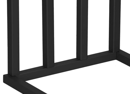 Handdoekrek - Badkamer - Handdoekstang - Handdoekhouder - Vier Armen - Metaal- Zwart