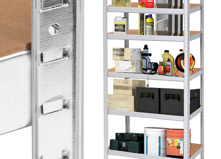 Stellingkast - Opbergrek - 900 kg -  Draagkracht - Zilver - 225 x 50 x 110 cm