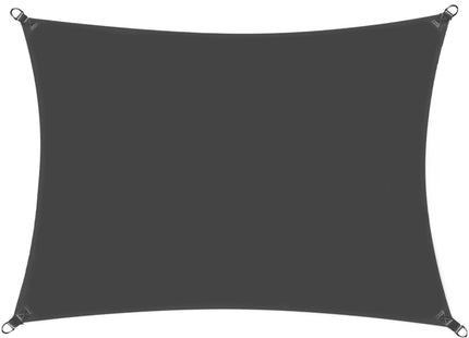 Schaduwdoek | Zonnezeil | Rechthoek | 3 x 2 m | 90% Schaduw | Grafiet |  160 g/m²