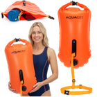 Zwemboei - Voor Openwaterzwemmen - Zwemveiligheidsboei - Incl. drybag /Saferswimmer/Safe swimmer/ 36 Liter / Reddingsfluitje - Oranje