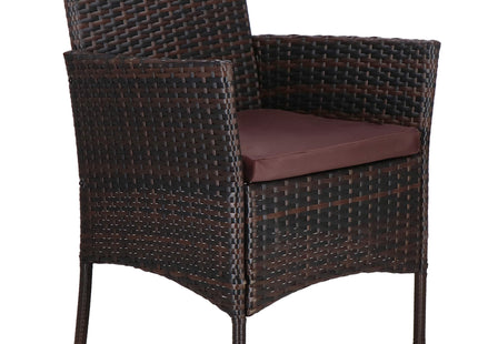 Tuinset - 4 Delig - Stoelen - Bank - Tafel - Rotan - Bruin