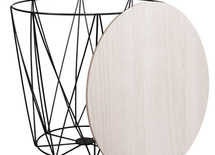 Salontafel | Salontafel Set | Rond | 3-Delig | Zwart/Hout
