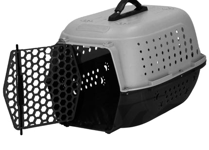 Katten Reismand - Reismand - Kattenmand - Draagbaar - Grijs/ Zwart - 7kg - 48 x 33 x 28 cm
