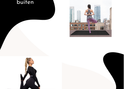 Yoga Mat | Extra Dik (15 mm) | Zwart