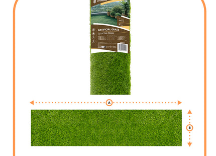 Kunstgras - Terras - Balkon -Tuin - Zacht - 2 x 3 m - 32 mm