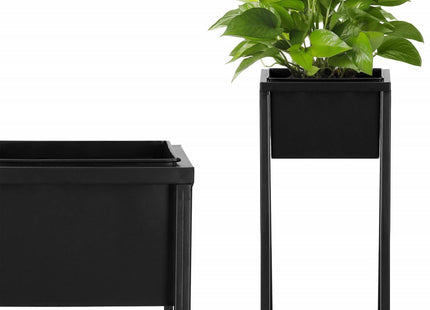 Staande Plantenbak | Plantenbakken | Bloempothouder | Metaal Zwart | 40 cm