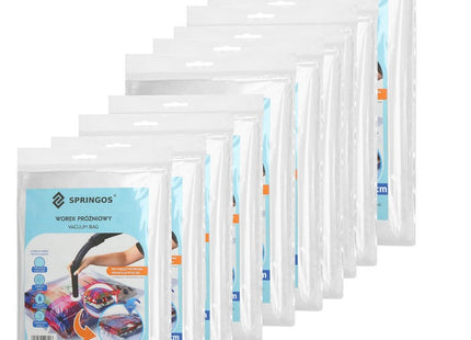 Vacuümzakken Set | Opbergzakken Kleding | Herbruikbaar | 10 Stuks | 3 Maten | Transparant | Inclusief Pomp