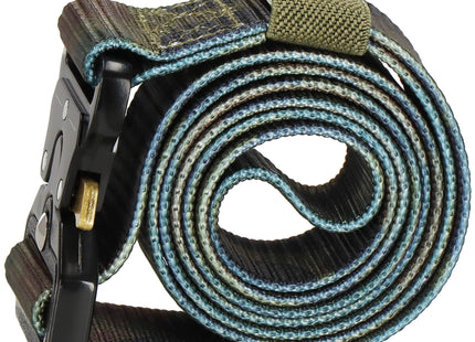 Riem - Buidel set - Polyester - Ritssluiting - Militair - camouflagegesp - Groen - 125 cm