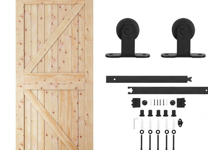 Schuifdeursysteem | Schuifdeuren & Toebehoren | Bladdikte 35-45 mm | 200 cm | Tot 100 kg | Zwart