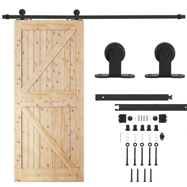 Schuifdeursysteem | Schuifdeuren & Toebehoren | Bladdikte 35-45 mm | 200 cm | Tot 100 kg | Zwart